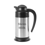 Service Ideas SSN70SKIMET Server, "Skim Milk" Etched, NSF, 0.7 L, Black