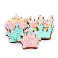 Y&amp;XL&amp;H King's / Queen's Crown Shape Cookie Cutters Fruit Cut Molds Stainless Steel