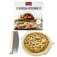 POMODORO Complete Baking Oven and BBQ Pizza Cordierite Stone Cooking Kit Set - Large Pizza Cutter and Cooling... N8