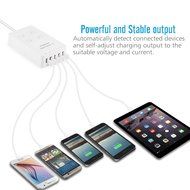 MoKo 1250W 4-Outlet Home / Office Power Strip Surge Protector With 5-Port USB Smart Charger and 4.6 Feet Power...