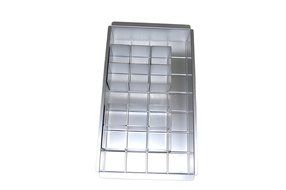 Alphabet Cake Pan Aluminum Alloy Alphabet Letters Number Cake Jello Tin Pan Fondant Mold with 12pcs Square Blocks... N5
