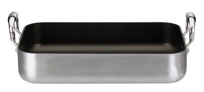 Elo Cookware 62980 Roaster Ovenproof Tin, 18.11" x 12.40", Cast Aluminum N6