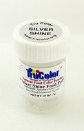 TruColor Shine Airbrush Natural Food Color (Lg. Jar) Silver Shine (1x10g)