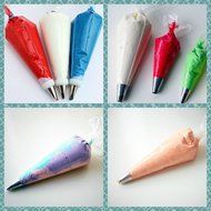 Pridebit Pastry Bag Extra Thick Disposable 16-Inch Cake/Cupcake Decorating Bags 50 Pack Large Piping Icing Bags N2