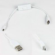 RioRand&reg; USB power port and the USB cable with switch for Raspberry Pi Arduino USB On Off Toggle