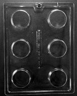 Plain Cookie Chocolate Candy Mold - 3 Count