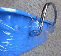 Colorsplash Irwinville NON STICK ROASTING PAN w Metal RACK &amp; Side HANDLES (Blue Color PAN)