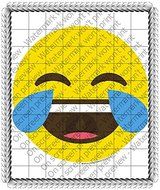 8&quot; Round - Emoji Laughing Birthday - Edible Cake/Cupcake Party Topper!!!