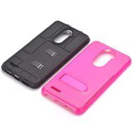 ZTE ZMAX Pro Case, ZTE Carry Z981 Case, MCUK [Brushed Metal Texture] Dual Layer Hybrid Defender Shockproof Rubber... N24