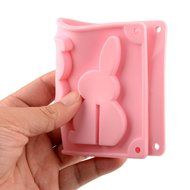 Ckeyin 2pcs Rabbit Shaped Mold Silicone Chocolate Mold Biscuits Fondant Baking Tools