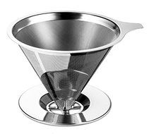 Easycups Stainless Steel Pour Over Coffee Dripper - Paperless Double Mesh Reusable Coffee Filter and 1-4 Cups... N2