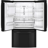 GE GFE28HGHBB 27.7 Cu. Ft. Black French Door Refrigerator - Energy Star