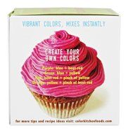 Cupcake Coloring Set (PINK, YELLOW, and BLUE) - All Natural, Vegan, Non-GMO