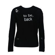 Women&#039;s Blouse,Laimeng Cotton Letters Printed Round Neck Hedging Blouse (XS, White) N17
