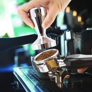 Modern Professional Espresso Tamper - 51mm Stainless Steel Flat Base Coffee Tamper, Versatile Kitchen Accessories N2
