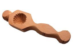 Carved Wooden Ma'amoul Middle Eastern Cookie Mold (Nut Design) N4