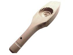 Carved Wooden Ma'amoul Middle Eastern Cookie Mold (Nut Design) N6