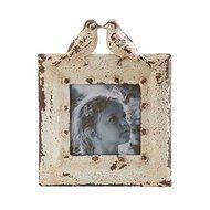 10 Inch Square Kissing Bird Tin Frame