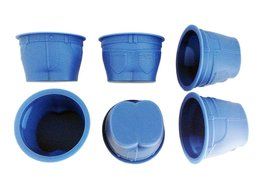 Set of 6 Silicone "Muffin Top" Cupcake Molds. Reusable Silicone Baking Cups / Cupcake Liners. Novelty Jean Shaped... N4