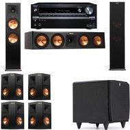 Klipsch RP-280F Tower Speakers-SDS12-7.1-Onkyo TX-NR838