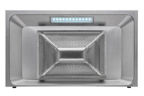 CYBER Modern Rectangle Wall Mount Seamless Range Hood 36" Steel Black Touch Panel 700CFM N6