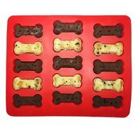 Dog Treat Cake Pan, Silicone Bone Mold, 12 by 10 inch