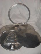 5 pc. Set - Vintage Interchangeable Heart, Tree, Star &amp; Flat Cake Baking Pan N3