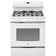GE JGB650DEFWW 30" White Gas Sealed Burner Range N4
