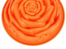 FreshGadegtz Silicon Baking pan rose - 24 cm &Oslash; - Silicon baking dish - Cake tin Rose mould - Cake baking mould... N6