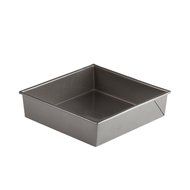 FortheChef&#039;s Deluxe Aluminized Steel Professional Non-Stick Square Cake Pan, 8&quot; x 8&quot; x 2-1/4&quot;