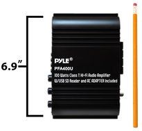 Pyle PFA400U 100-Watt Class-T Hi-Fi Audio Amplifier with USB SD Reader and AC Adapter N4
