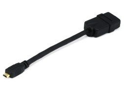 Monoprice 6inch 34AWG High Speed HDMI Cable With Ethernet - HDMI Micro Connector male to HDMI Connector female... N2