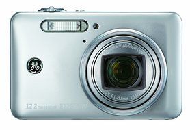 GE E1250TW-SL 12MP Digital Camera with 5X Optical Zoom and 3.0 Inch LCD with Auto Brightness - Silver N3