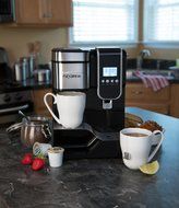 Hamilton Beach Single-Serve Coffee Maker, Programmable FlexBrew with Hot Water Dispenser (49988) N9