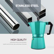 Hmlai Hot Sale 240 ML Aluminum Moka Express Made in Italy 6 Cup Stovetop Espresso Maker + One Coffee Spoon (stainess... N5
