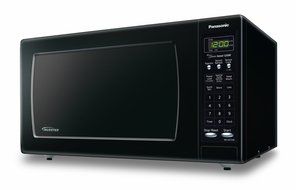 Panasonic NN-SN733B Black 1250W 1.6 Cu. Ft. Countertop Microwave Oven with Inverter Technology