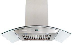 XtremeAir PX01-I30 Island Mount Range Hood with 900 CFM Baffle Filters/Grease Drain Tunnel, 30" N7
