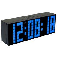 T Tocas Large Big Number LED Snooze Wall Desk Alarm Clock Thermometer Calendar (Green) N5