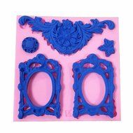 Yunko Frame Sugarcraft Silicone Fondant Embossing Cake DIY Moulds Candy Decoration Mould Cake Decorating Molds...