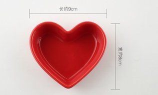 4pcs Heart-shaped baked souffl&eacute; bowl /Pudding bowl / bowl Pinai / Dessert Bowl /oven Bowl from Jingdezhen N4