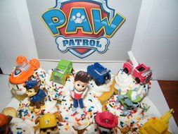 Nickelodeon PAW Patrol Figure Set of 12 Deluxe Mini Cake Toppers Cupcake Decorations Party favors Featuring Ryder...