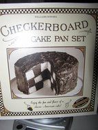 Williams Sonoma Chicago Metallic Checkerboard Cake Pan Set - 4 Piece