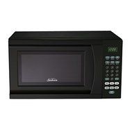 BEST DEALS Black 0.7 Cu. Ft. 700W Countertop Microwave for the express cooking or weight defrost for faster preparation.