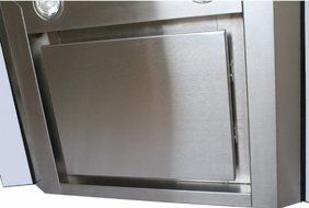 CAVALIERE 36" Wall Mounted Stainless Steel / Glass Kitchen Range Hood 860 CFM Spagna Vetro Econo Series SV198D-SP36 N4