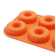 Marx&reg; 6-cavity Silicone Fancy Small Bundt Cake, Muffin Cups, Coffee Cake, Cupcake, Pudding,9 Inch X 6 Inch Sc6... N4