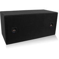 Belva Dual 12-inch Car Subwoofer Box Sealed and Ported 3/4-inch MDF Prelined Polyfil Includes Custom Blue Baffle... N5