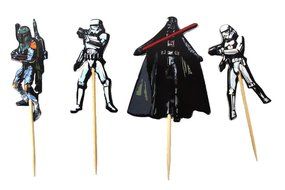 Star Wars Theme Party Decorative Cupcake Topper for Kids Birthday Party N3