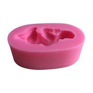 LYNCH Sleeping Baby Shape 3D Silicone Mold Polymer Clay Tools,Pink N4