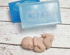 Soft Silicone Mold Baby Rudi Handmade Supply N3