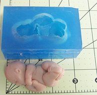 Soft Silicone Mold Baby Rudi Handmade Supply N4